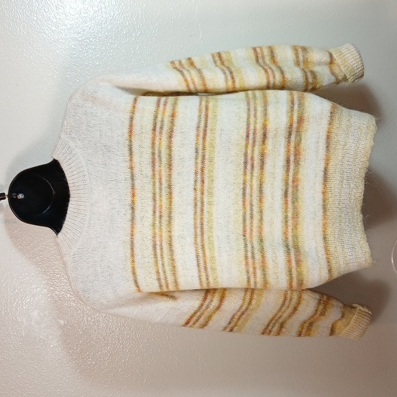 Isabel Marant Etoile GATLINY Alpaca blend fuzzy knit sweater in yellow size 6 - Picture 3 of 6